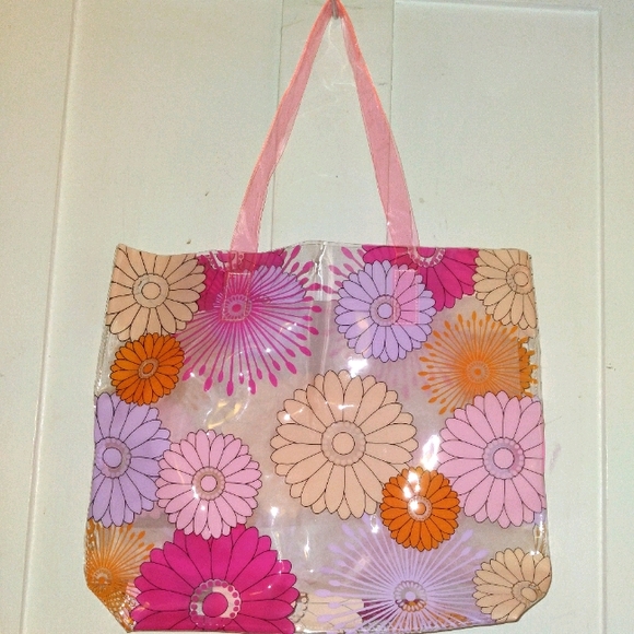 American Vintage Handbags - Groovy Large Vinyl Tote Bag